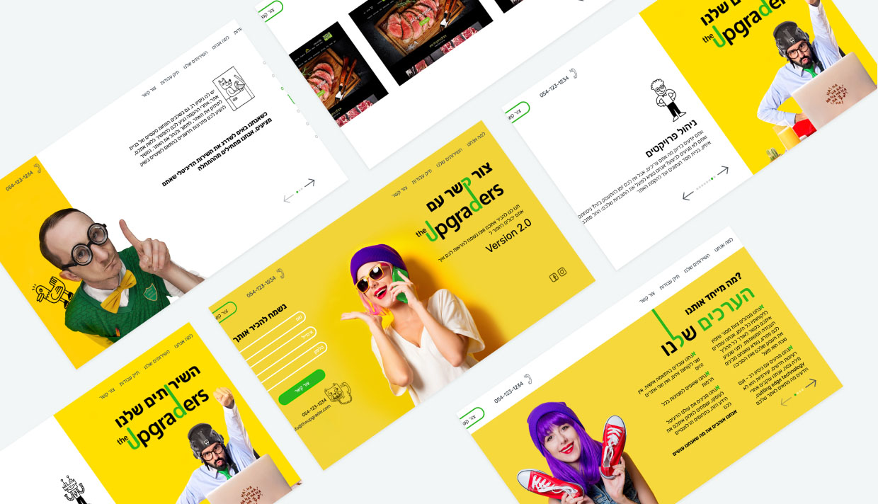 Landing page development for The Upgraders marketing agency - photo №6